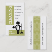 Schoonmaken van de bijenhouderij visitekaartje (Voorkant / Achterkant)