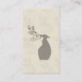 Schoonmaken van de flacon met spuitfles visitekaartje (Achterkant)