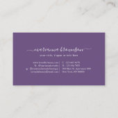 Schoonmaken van elementaire leuningen visitekaartje (Achterkant)