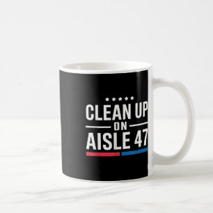 Schoonmaken van gangpad 47 impeach 47 anti Trump Koffiemok