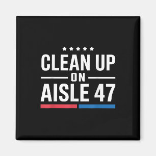 Schoonmaken van gangpad 47 impeach 47 anti Trump Magneet