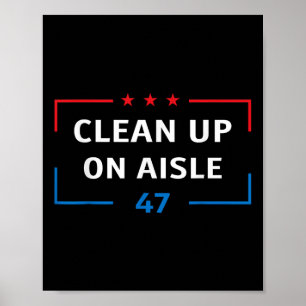 Schoonmaken van gangpad 47 impeach 47 anti Trump p Poster