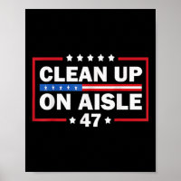 Schoonmaken van gangpad 47 impeach 47 anti Trump p