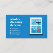 Schoonmaken van ramen visitekaartje (Voorkant)