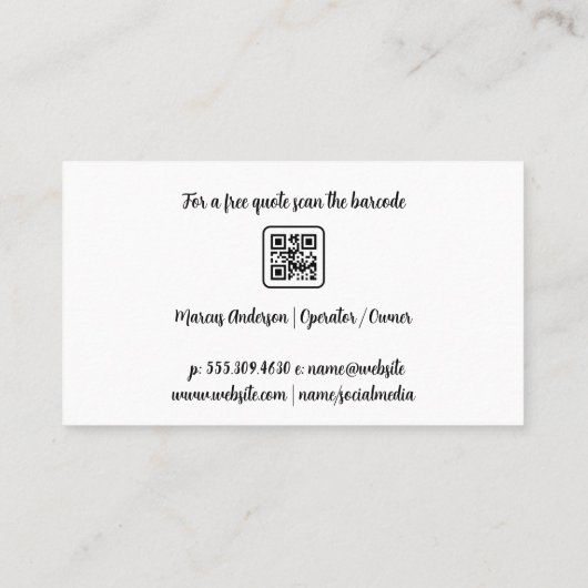 Schoonmakers Visitekaartje (Achterkant)