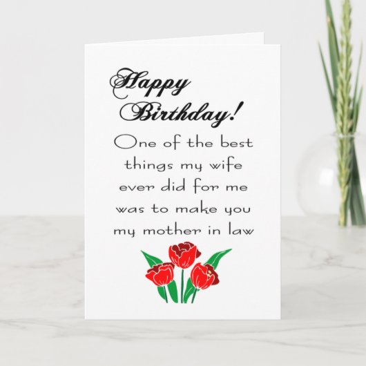 schoonmoeder verjaardag kaart (Voorkant)