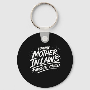 Schoonmoeders favoriete kind humoristische quote h sleutelhanger