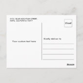 Schoonschrift Bedankt Aangepaste Foto Afstuderen Briefkaart (Achterkant)