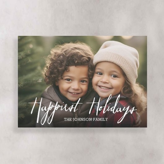 Schoonste Feestdagen Moderne Volledige Foto Script Feestdagenkaart