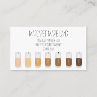 Schoontoonteller Door de hand getrokken Visitekaar Visitekaartje