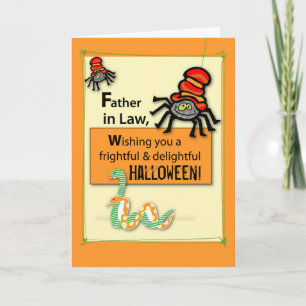 schoonvader en hisses Halloween Kaart
