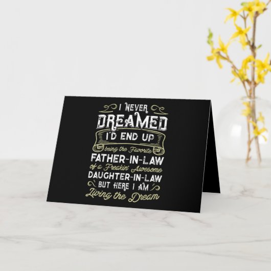 Schoonvader van een krankzinnig leuke schoondochte kaart (Gele Bloem)