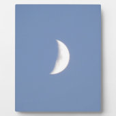 Schoonwassende halve maan in daglicht Plaquette Fotoplaat (Voorkant)