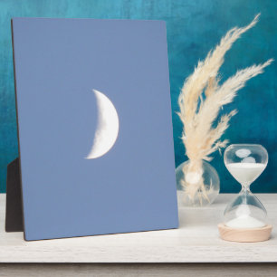 Schoonwassende halve maan in daglicht Plaquette Fotoplaat