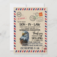 Schoonzoon | Aan mijn lieve schoonzoon van moeder