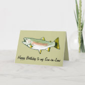 Schoonzoon Happy Birthday: Rainbow Trout Kaart (Voorkant)