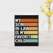 schoonzoon is mijn favoriete kind grappig geloof kaart (Gele Bloem)