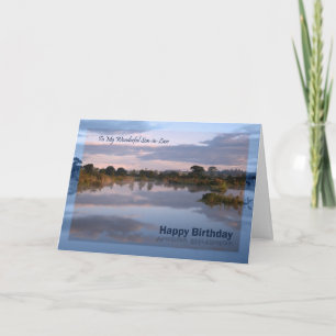 Schoonzoon, Lake bij dageraad Verjaardagskaart Kaart