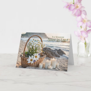 Schoonzus Gelukkige Moederdag Mand met Bloemen Kaart