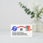 Schoorsteen Rooftop Building Home Repair Visitekaartje (Staand voorkant)