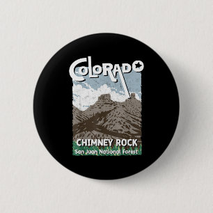 Schoorsteen rots colorado san juan rotsachtige ber ronde button 5,7 cm