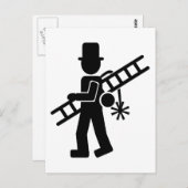 schoorsteenveger briefkaart (Voorkant / Achterkant)
