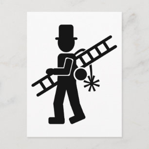 schoorsteenveger briefkaart