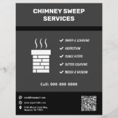 Schoorsteenveger Service Folder Flyer (Voorkant)