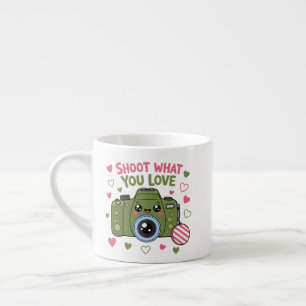 Schoot wat je lief is Cute Cameradesign Espresso Kop