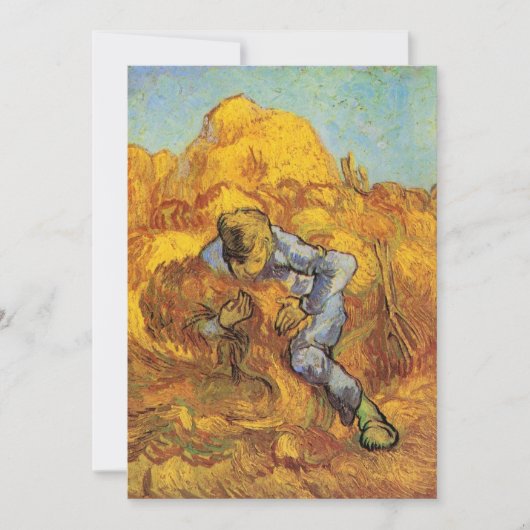 Schoovenbinder (naar Millet) door Vincent van Gogh (Voorkant)