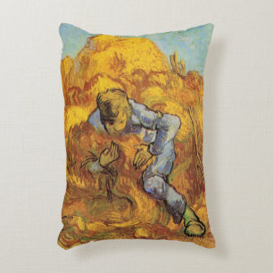 Schoovenbinder (naar Millet) door Vincent van Gogh Accent Kussen