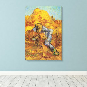 Schoovenbinder (naar Millet) door Vincent van Gogh Canvas Afdruk