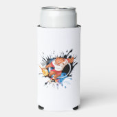 Schop het alsof het warm is. cartoon voetbal (Seltzer Voorkant)