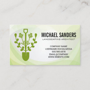 Schop Planten Logo tuinieren landschapsarchite Visitekaartje
