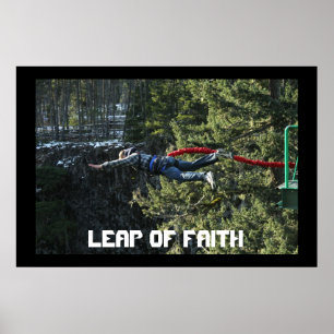 Schop van het geloof - Bungee Jumping Poster