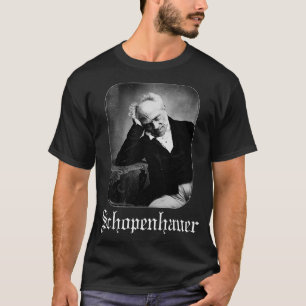 Schopenhauer Black Metal Style Logo T-shirt