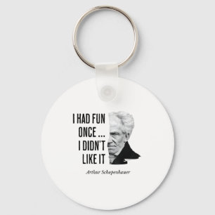 Schopenhauer citaat grappige filosoof uitspraak sleutelhanger