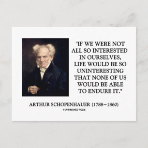 Schopenhauer interesseert zich voor uw citaat briefkaart