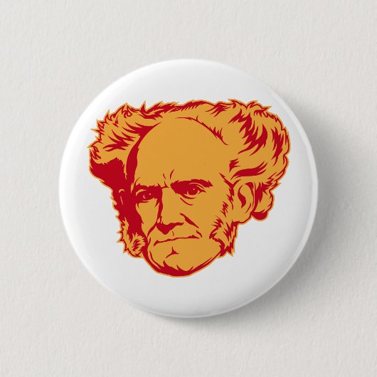 Schopenhauer Portrait Button (Voorkant)