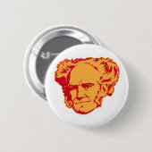 Schopenhauer Portrait Button (Voorkant /achterkant)