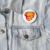Schopenhauer Portrait Button (In situ)