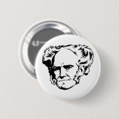 Schopenhauer Portrait Button (Voorkant /achterkant)