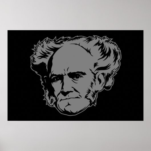 Schopenhauer Portrait Poster (Voorkant)