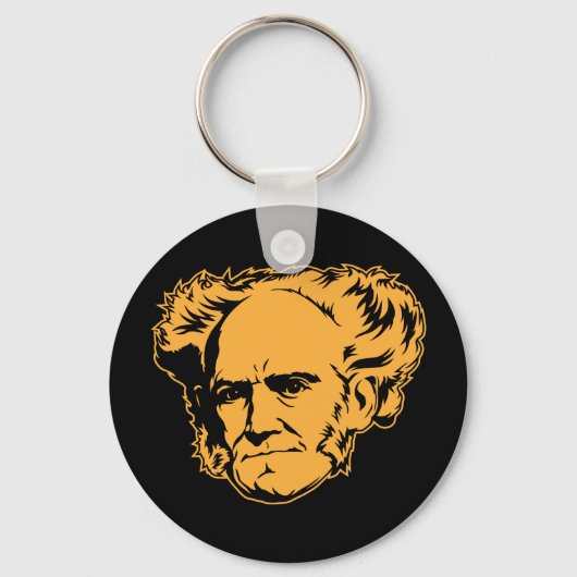 Schopenhauer Portrait Sleutelhanger (Voorkant)