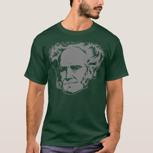 Schopenhauer Portrait T-shirt (Voorkant)