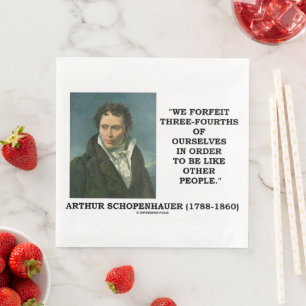Schopenhauer We Verliezen Drie-Vierde Van Onszelf Servet