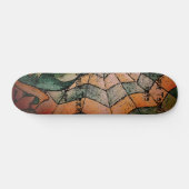 schoppen van de groene chevron cobweb abstracte re skateboard (Horizontaal)