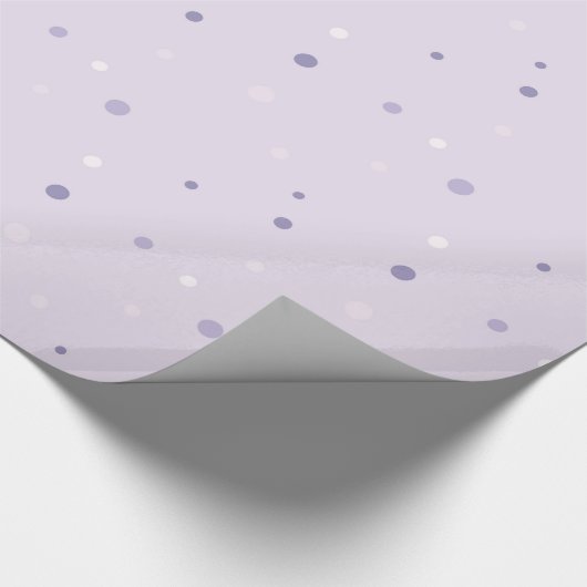 schoppen van paarse stippen cadeaupapier (Hoek)