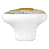 schoppen van wit tot geel keramische knop (Zijkant)