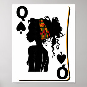 Schoppen Vrouw Kaart Afro Amerikaan Zwarte Geschie Poster